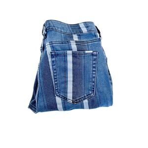 Ella Moss High Rise Skinny Ankle Striped Denim Jeans SZ28